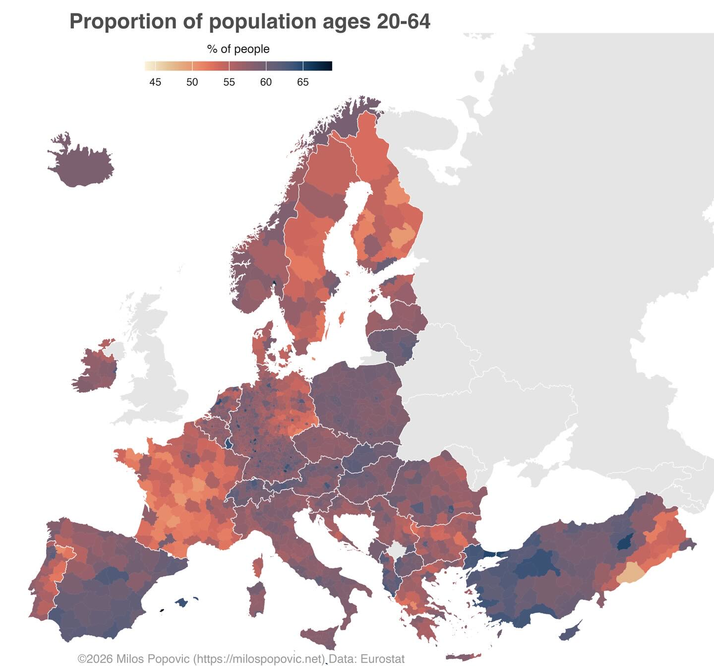 Proportion of population ages 20-64